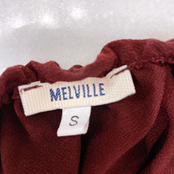 Brandy Melville Maroon Deep V Tank - Picture 3 of 6
